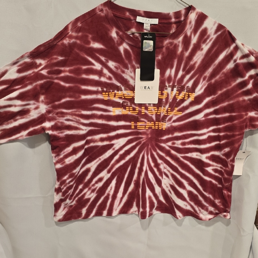 Wear Women's Burgundy Tie-Dye Long Sleeve Tee